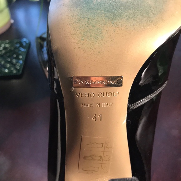 EUC Sz 41 Dolce & Gabbana peep toe - Picture 6 of 8